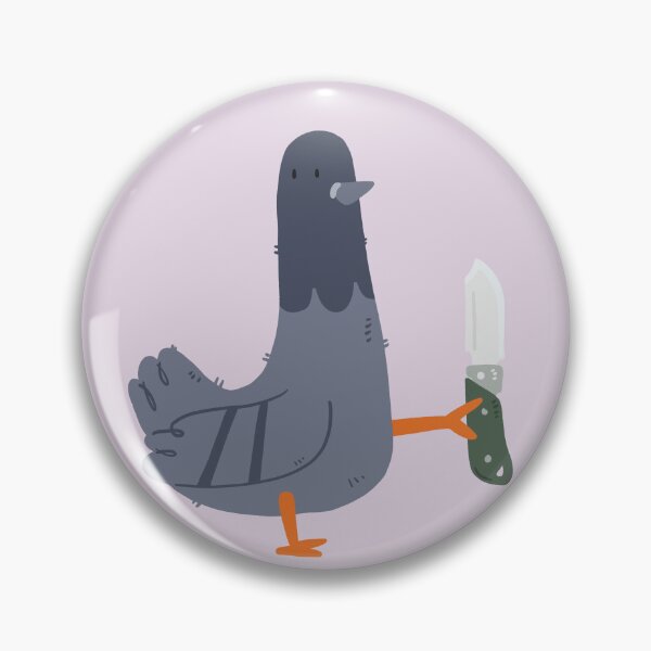 Item preview, Pigeon with Pocket knife designed and sold by Childish by Design.