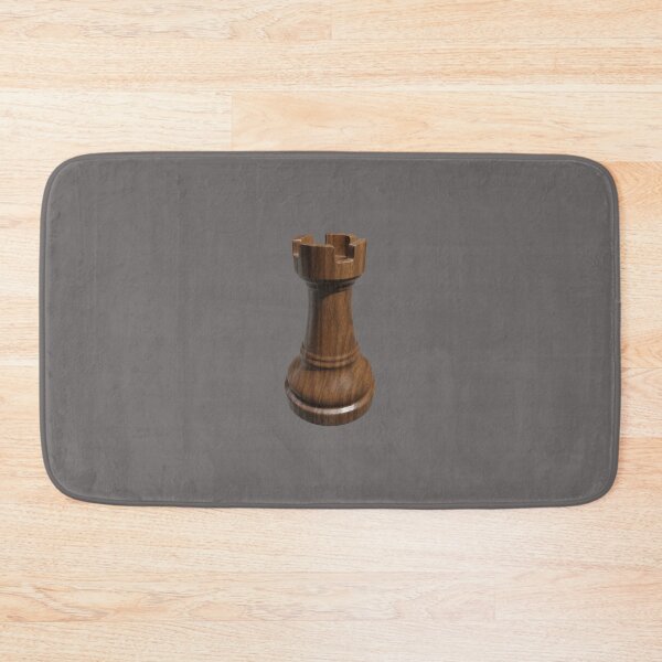 Item preview, Chess rook black made of wood designed and sold by trepiu.