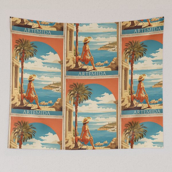 Item preview, Artemida Greece Vintage Travel Tourism  designed and sold by TravelersGems.