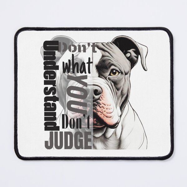 Item preview, Pitbull portre | Dont judge | BlackNWhite designed and sold by Twinmommy Store.