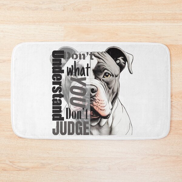 Item preview, Pitbull portre | Dont judge | BlackNWhite designed and sold by Twinmommy Store.