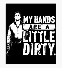 My Hands Are A Little Dirty - Drive Photographic Print