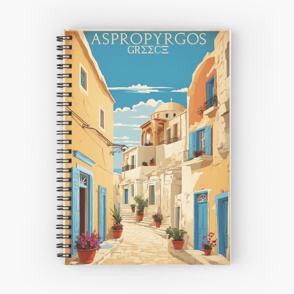 Item preview, Aspropyrgos Greece Vintage Travel Tourism  designed and sold by TravelersGems.