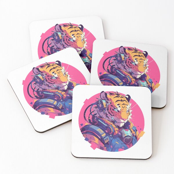 Item preview, Cyber Tiger // Aesthetic Tiger // Cool Animal // Cyber Animal // Future Animal Art // Animal Warrior // Animal Cute Art // Gaming Aesthetic stickers designed and sold by SMARTKIT  DESIGNAGENCY.