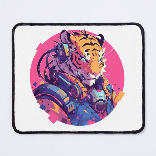 Item preview, Cyber Tiger // Aesthetic Tiger // Cool Animal // Cyber Animal // Future Animal Art // Animal Warrior // Animal Cute Art // Gaming Aesthetic stickers designed and sold by SMARTKIT DESIGNAGENCY.