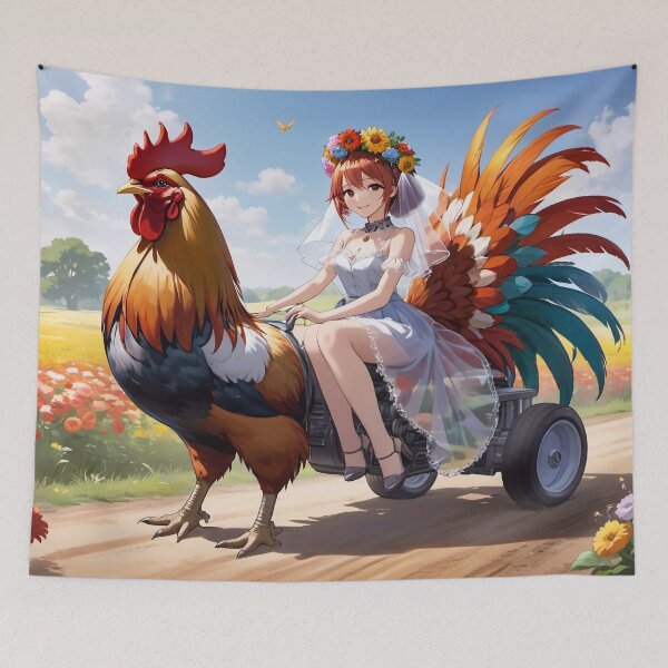 Item preview, Funny Chicken Lady designed and sold by M-Y-A-R-T-.