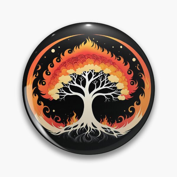 Item preview, Minimalist Fire Tree, Ai Generated Art  designed and sold by ACC .