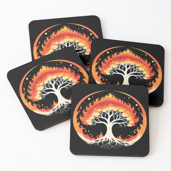 Item preview, Minimalist Fire Tree, Ai Generated Art  designed and sold by ACC .
