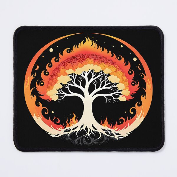 Item preview, Minimalist Fire Tree, Ai Generated Art designed and sold by ACC .