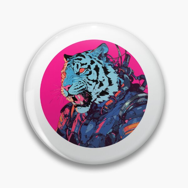 Artikelvorschau, Cyber Tiger / Ästhetischer Tiger / Cooles Tier / Cyber Animal / Zukünftige Tierkunst / Tierkrieger / Niedliche Tierkunst / Ästhetische Gaming-Aufkleber entworfen und verkauft von SMARTKIT DESIGNAGENCY.