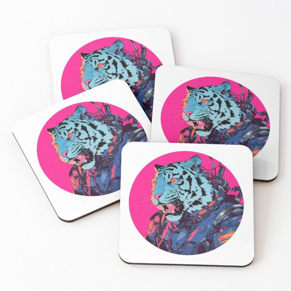 Item preview, Cyber Tiger // Aesthetic Tiger // Cool Animal // Cyber Animal // Future Animal Art // Animal Warrior // Animal Cute Art // Gaming Aesthetic stickers designed and sold by SMARTKIT  DESIGNAGENCY.