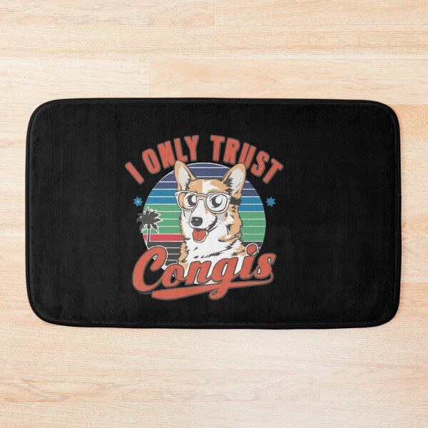 Item preview, I Only Trust Corgis Funny Dog Lover Typography Quote designed and sold by thedazzlingmonk.