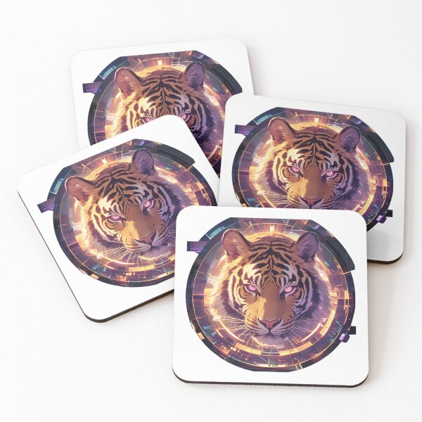 Item preview, Cyber Tiger // Aesthetic Tiger // Cool Animal // Cyber Animal // Future Animal Art // Animal Warrior // Animal Cute Art // Gaming Aesthetic stickers designed and sold by SMARTKIT  DESIGNAGENCY.