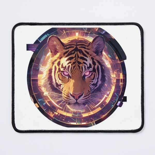 Item preview, Cyber Tiger // Aesthetic Tiger // Cool Animal // Cyber Animal // Future Animal Art // Animal Warrior // Animal Cute Art // Gaming Aesthetic stickers designed and sold by SMARTKIT DESIGNAGENCY.