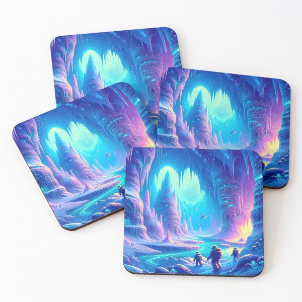 Item preview, Cryocon's Luminescent Ice Caves Exploration designed and sold by LivingArtClips.