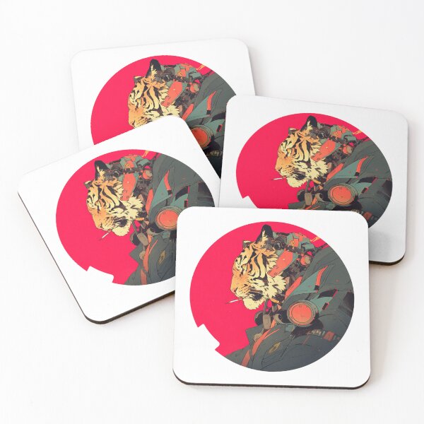 Item preview, Cyber Tiger // Aesthetic Tiger // Cool Animal // Cyber Animal // Future Animal Art // Animal Warrior // Animal Cute Art // Gaming Aesthetic stickers designed and sold by SMARTKIT  DESIGNAGENCY.