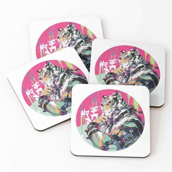 Item preview, Cyber Tiger // Aesthetic Tiger // Cool Animal // Cyber Animal // Future Animal Art // Animal Warrior // Animal Cute Art // Gaming Aesthetic stickers designed and sold by SMARTKIT  DESIGNAGENCY.
