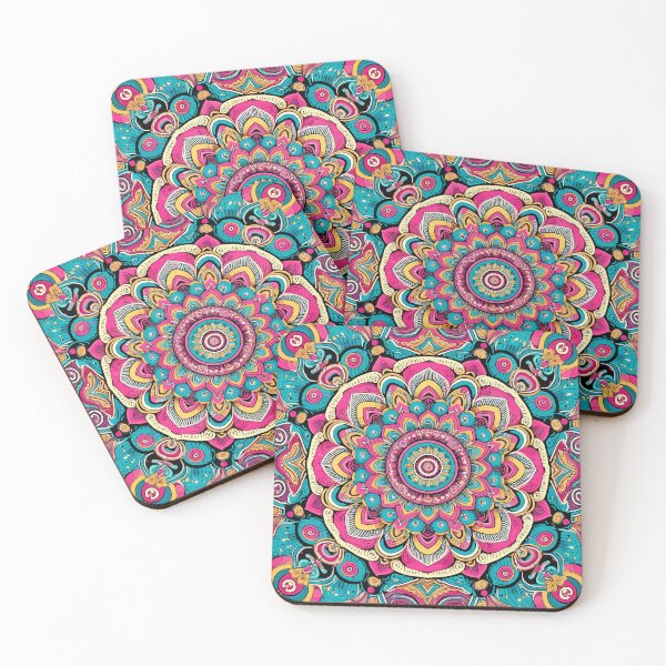 Artikelvorschau, Vibrantes Kaleidoskop Mandala entworfen und verkauft von MezkalArts.
