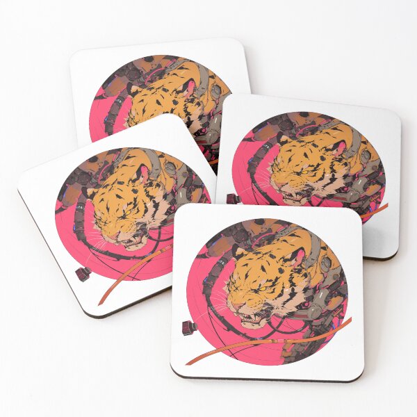 Item preview, Cyber Tiger // Aesthetic Tiger // Cool Animal // Cyber Animal // Future Animal Art // Animal Warrior // Animal Cute Art // Gaming Aesthetic stickers designed and sold by SMARTKIT  DESIGNAGENCY.