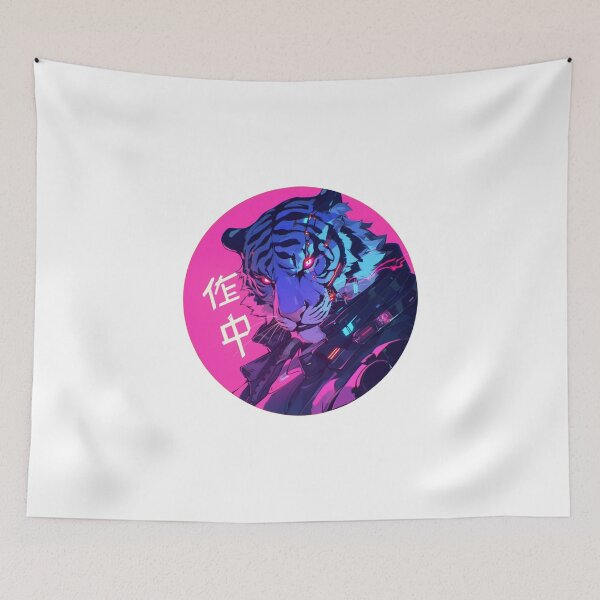 Item preview, Cyber Tiger // Aesthetic Tiger // Cool Animal // Cyber Animal // Future Animal Art // Animal Warrior // Animal Cute Art // Gaming Aesthetic stickers designed and sold by SMARTKIT  DESIGNAGENCY.
