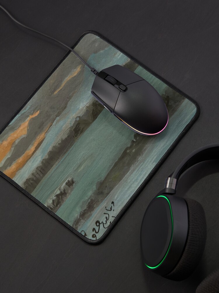 Thumbnail 4 of 5, Mouse Pad, Sunset and the Nile-4 designed and sold by DoniaAlSaleh.