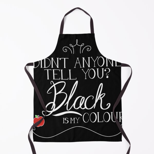 Item preview, Black Is My Colour White Font English Spelling designed and sold by SibylaCarignan.