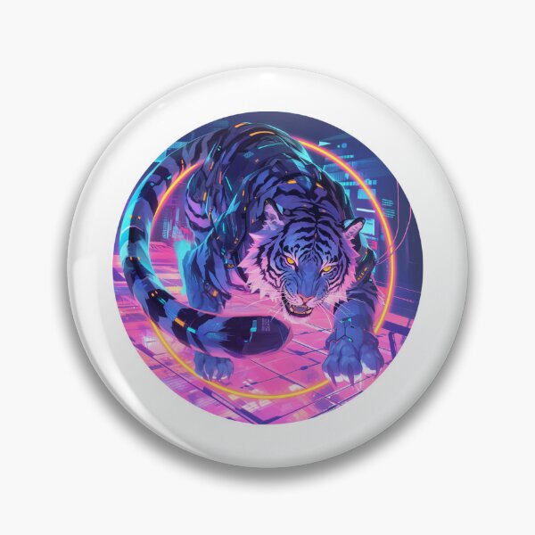 Item preview, Cyber Tiger // Aesthetic Tiger // Cool Animal // Cyber Animal // Future Animal Art // Animal Warrior // Animal Cute Art // Gaming Aesthetic stickers designed and sold by SMARTKIT  DESIGNAGENCY.