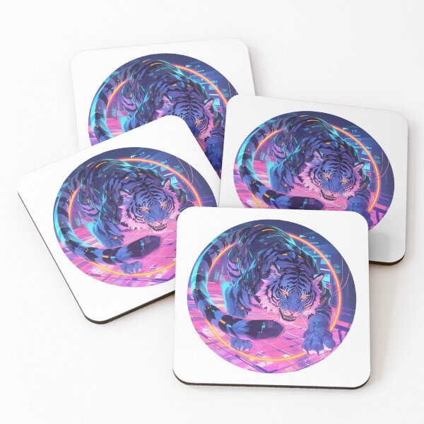 Item preview, Cyber Tiger // Aesthetic Tiger // Cool Animal // Cyber Animal // Future Animal Art // Animal Warrior // Animal Cute Art // Gaming Aesthetic stickers designed and sold by SMARTKIT  DESIGNAGENCY.