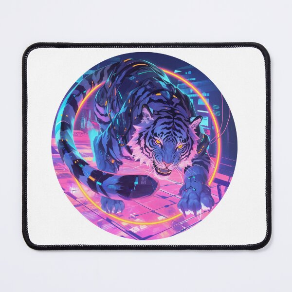 Item preview, Cyber Tiger // Aesthetic Tiger // Cool Animal // Cyber Animal // Future Animal Art // Animal Warrior // Animal Cute Art // Gaming Aesthetic stickers designed and sold by SMARTKIT  DESIGNAGENCY.