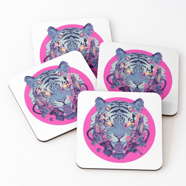 Item preview, Cyber Tiger // Aesthetic Tiger // Cool Animal // Cyber Animal // Future Animal Art // Animal Warrior // Animal Cute Art // Gaming Aesthetic stickers designed and sold by SMARTKIT  DESIGNAGENCY.