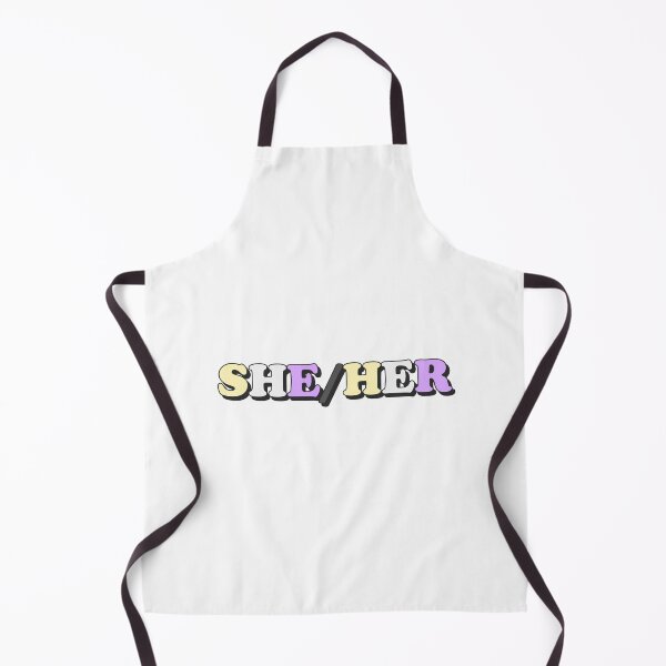 Item preview, she/her nonbinary pride flag pronouns designed and sold by wordswithfonts.