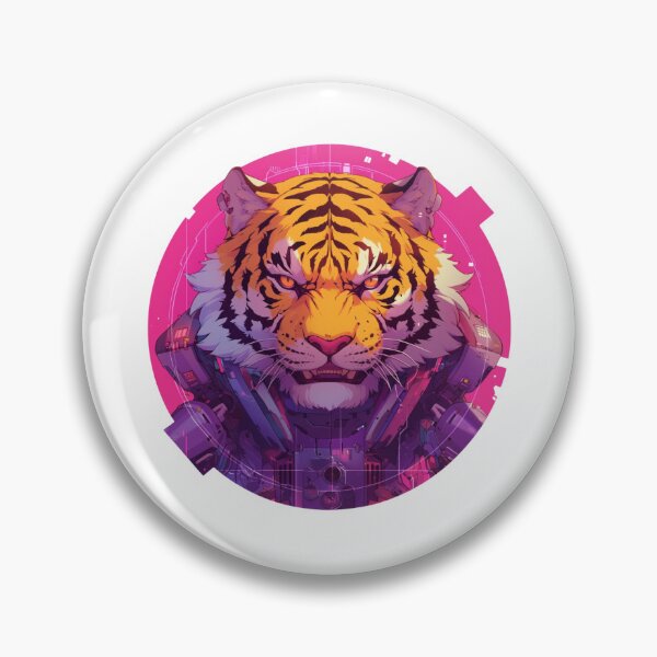 Item preview, Cyber Tiger // Aesthetic Tiger // Cool Animal // Cyber Animal // Future Animal Art // Animal Warrior // Animal Cute Art // Gaming Aesthetic stickers designed and sold by SMARTKIT  DESIGNAGENCY.