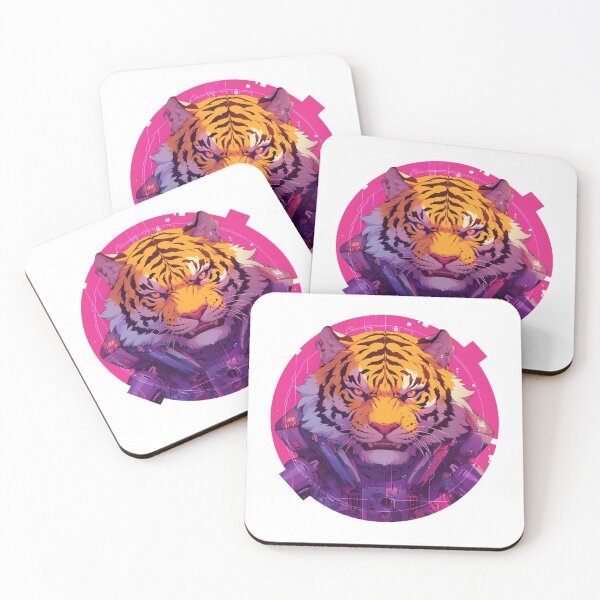 Item preview, Cyber Tiger // Aesthetic Tiger // Cool Animal // Cyber Animal // Future Animal Art // Animal Warrior // Animal Cute Art // Gaming Aesthetic stickers designed and sold by SMARTKIT  DESIGNAGENCY.