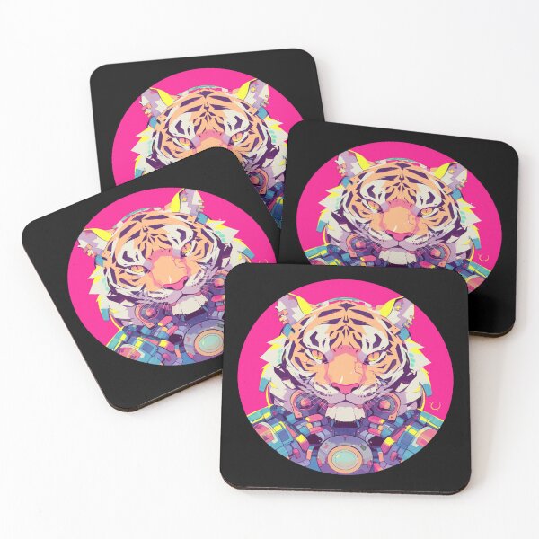 Item preview, Cyber Tiger // Aesthetic Tiger // Cool Animal // Cyber Animal // Future Animal Art // Animal Warrior // Animal Cute Art // Gaming Aesthetic stickers designed and sold by SMARTKIT  DESIGNAGENCY.