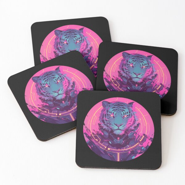 Item preview, Cyber Tiger // Aesthetic Tiger // Cool Animal // Cyber Animal // Future Animal Art // Animal Warrior // Animal Cute Art // Gaming Aesthetic stickers designed and sold by SMARTKIT  DESIGNAGENCY.