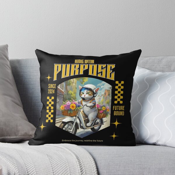 Item preview, Floral Feline Rider: Adventure Awaits designed and sold by Kookie Tarp.