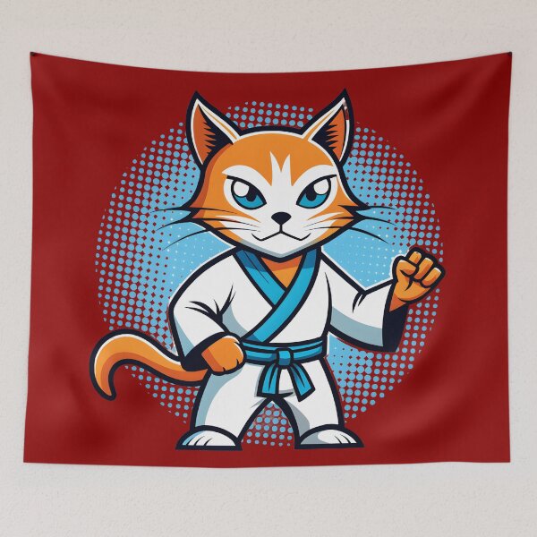 Item preview, karate cat designed and sold by Arextr.