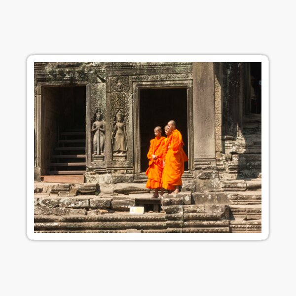 Item preview, Even monks visit Angkor Wat designed and sold by Mark Prior.