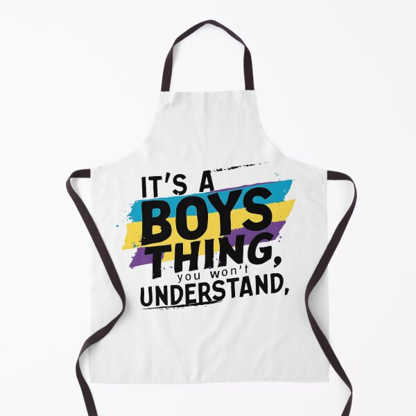 Item preview, It`s A Boys Thing You Won`t Understand Retro Color Brushes Typographic Design designed and sold by Raise2Shine.