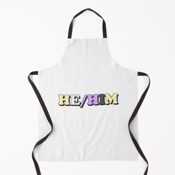 Item preview, he/him nonbinary pride flag pronouns designed and sold by wordswithfonts.