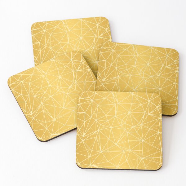 Item preview, Mosaic Triangles Repeat Seamless Pattern gold designed and sold by sashica.