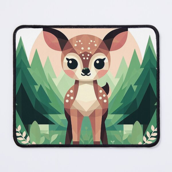 Item preview, Adorable Cartoon Deer Illustration designed and sold by 3MillsDesign.