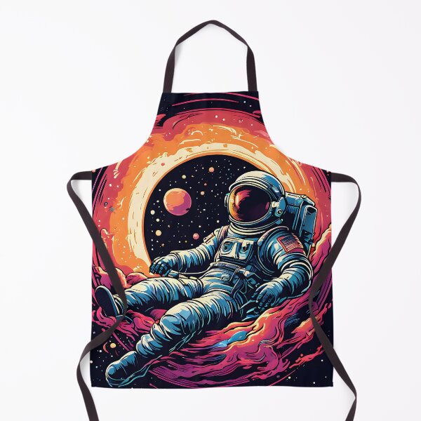Aperçu de l'œuvre Astronaute dans l'espace avec un fond coloré créée et vendue par DesireeVDA.