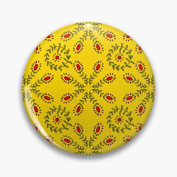 Item preview, Folk art flowers designed and sold by Celeste Bocchicchio-Chaudhri.