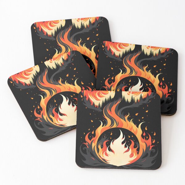 Item preview, Minimalist Fire Tree, Ai Generated Art  designed and sold by ACC .