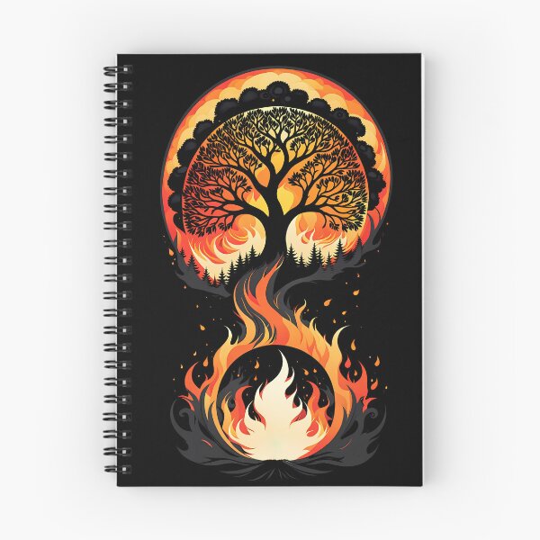 Item preview, Minimalist Fire Tree, Ai Generated Art  designed and sold by ACC .