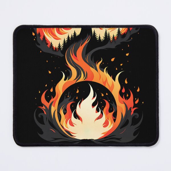 Item preview, Minimalist Fire Tree, Ai Generated Art designed and sold by ACC .