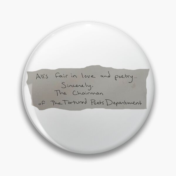 Item preview, All's fair in love and poetry handwritten The tortured poets department T Swift  designed and sold by swift inspired.