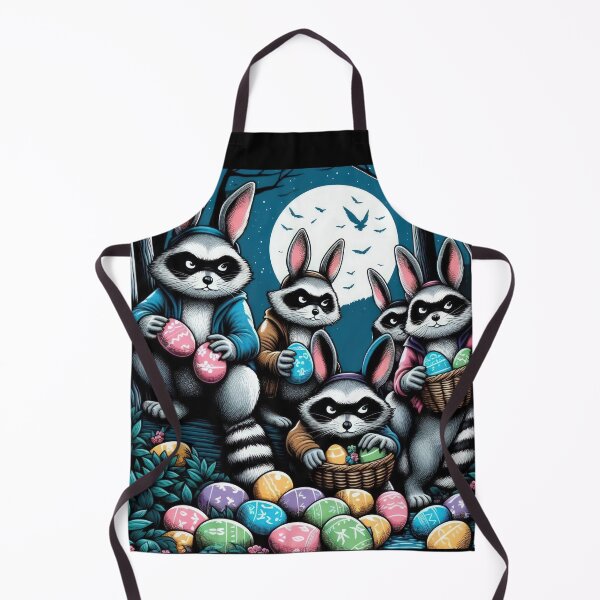 Item preview, Bandit raccoons steal Easter eggs from someone else's nest Easter Funny animals designed and sold by Expressions-Sel.