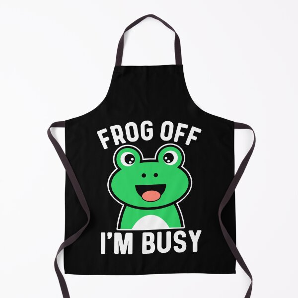 Item preview, Frog Off I'm Busy, Funny Sassy Cheeky Frog Pun Humor designed and sold by Sunserize Designs.